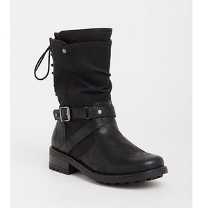 Black Motto Boot (Wide Width)